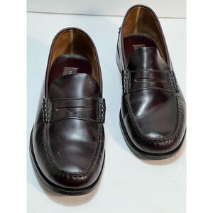 Florsheim Mens Penny Loafer Dress Shoes Brown Leather Moc Toe Slip On 10 EEE